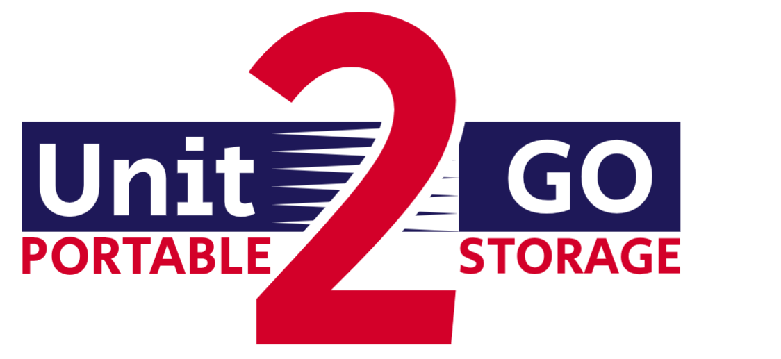 logo artwork spelling out Unit 2 Go Portable Storage